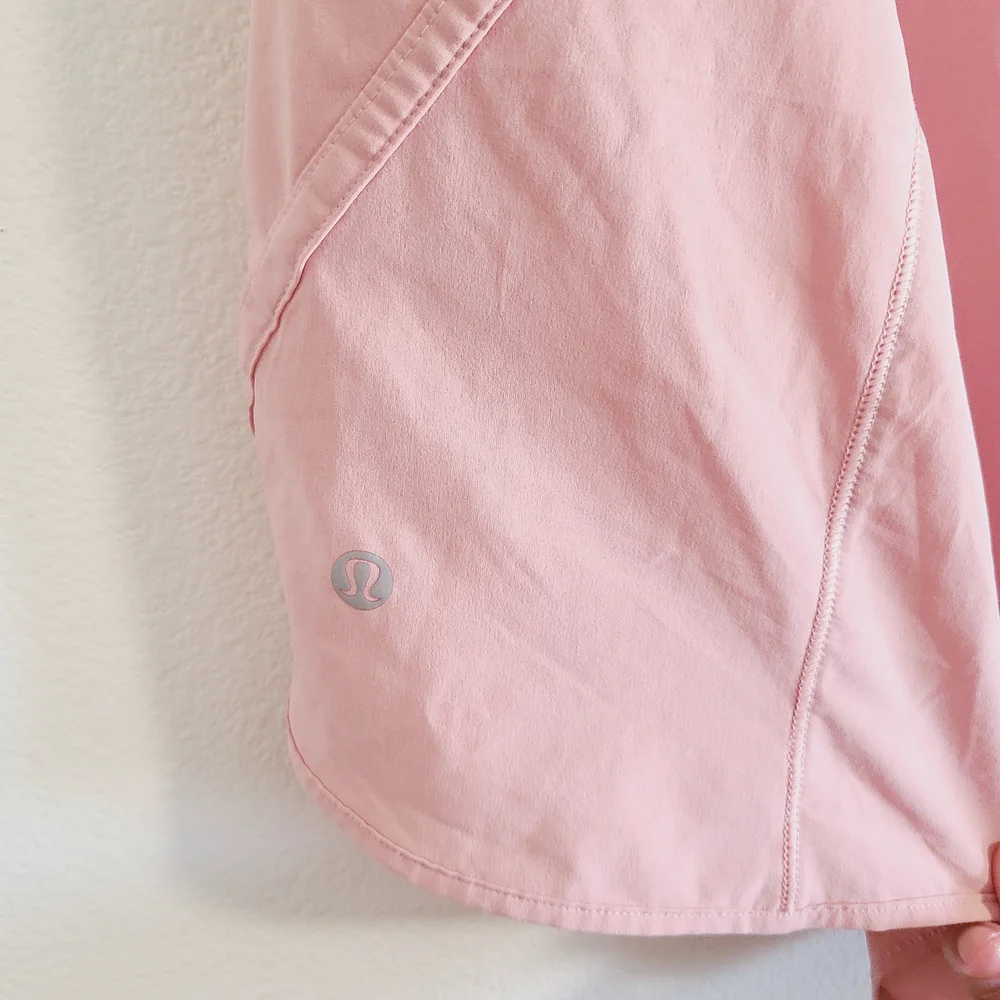 Lululemon Pink Track That Mid-Rise Lined Short 5" - Picture 5 of 10